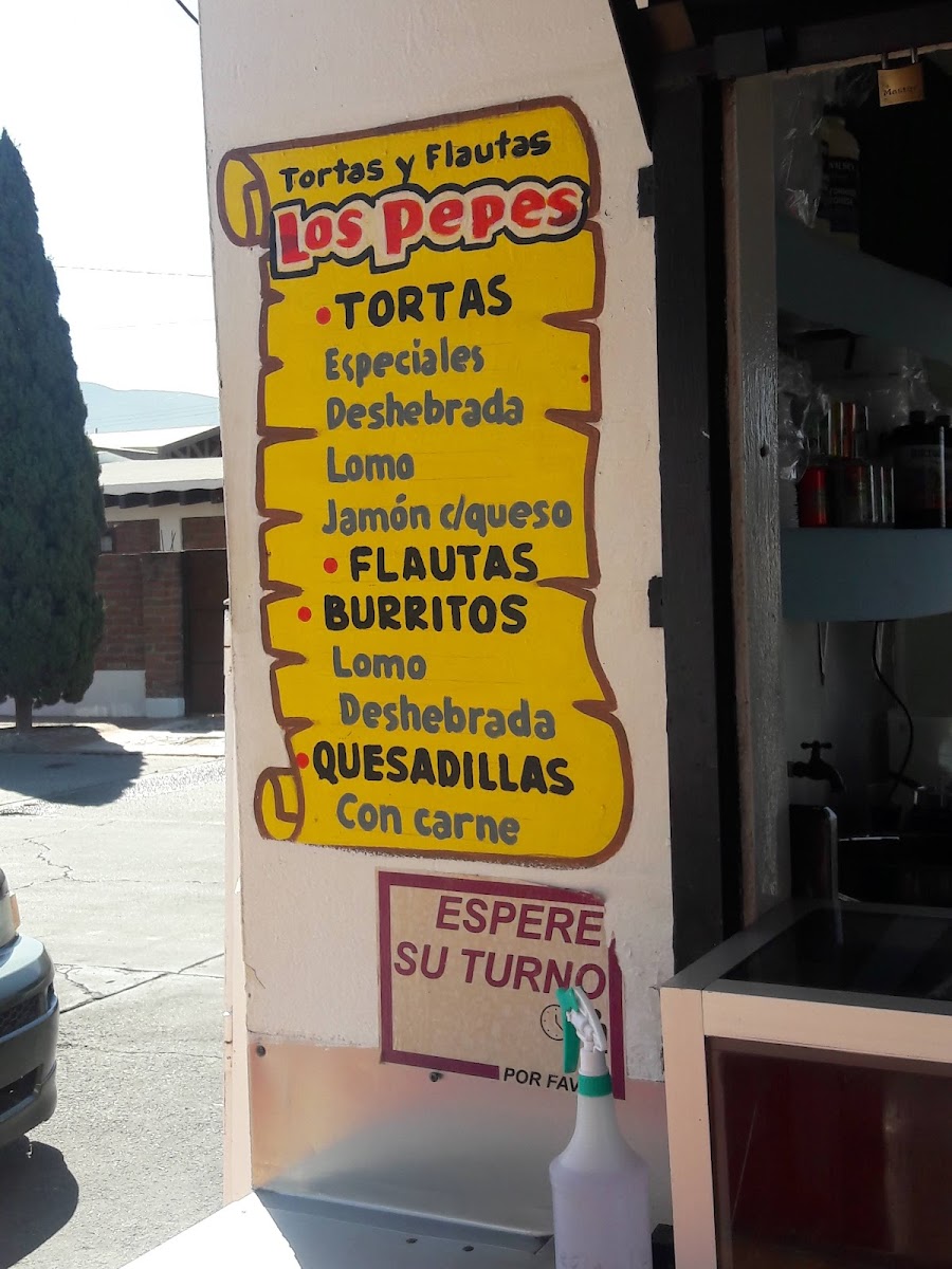 Tortas y Flautas Los Pepes Menu - Image 2